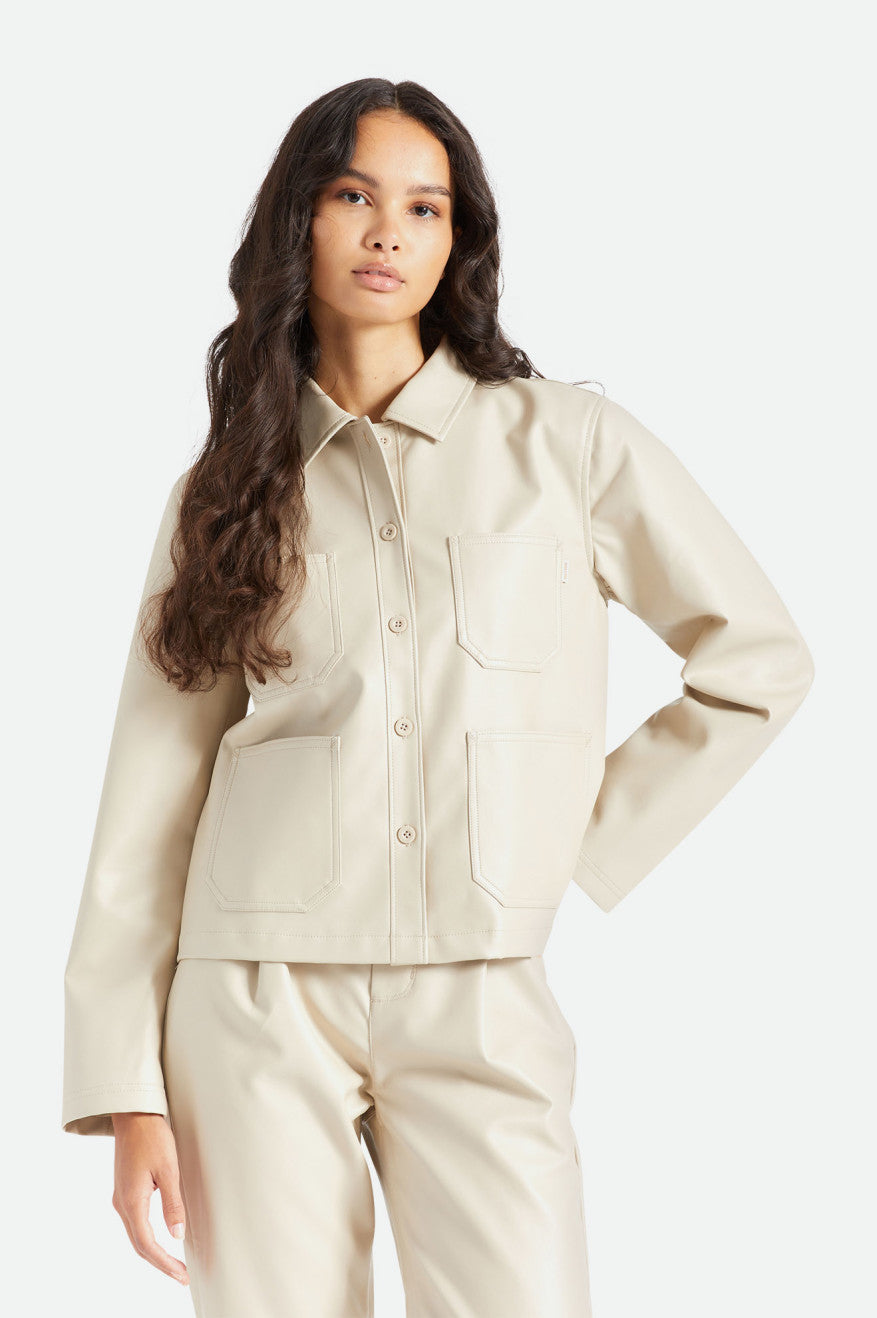 Survey Boxy Chore Coat - Beige - Image 4